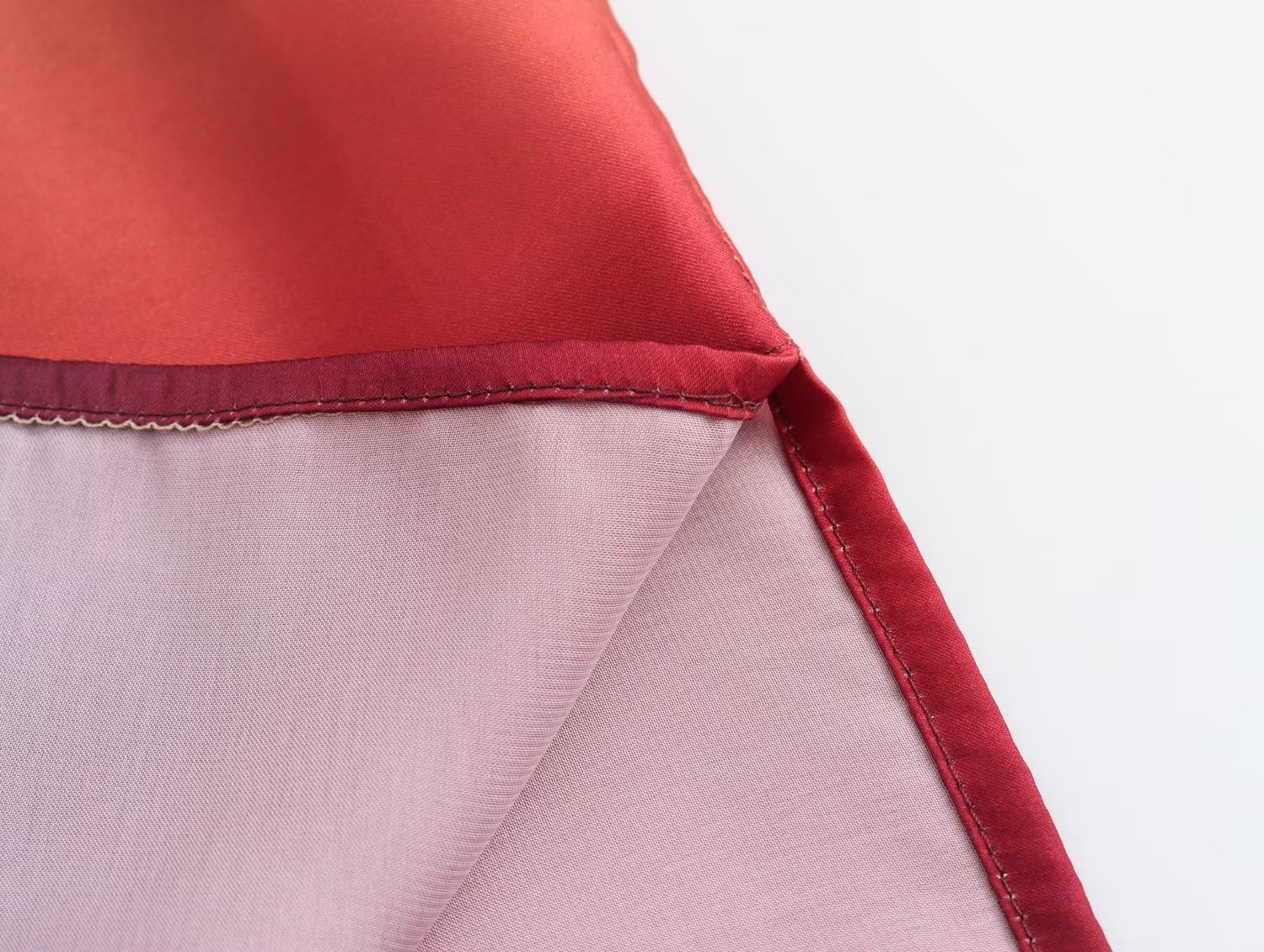 Tie-dyed Shirt Silk Satin Skirt