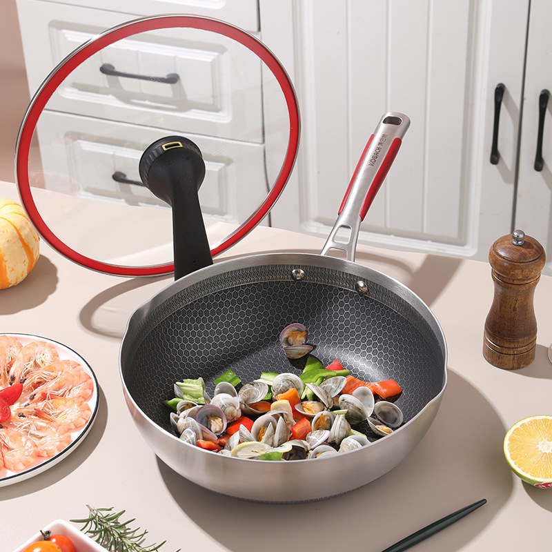 Title 3, Wok Petty Pot 316L Stainless Steel Double-sided...