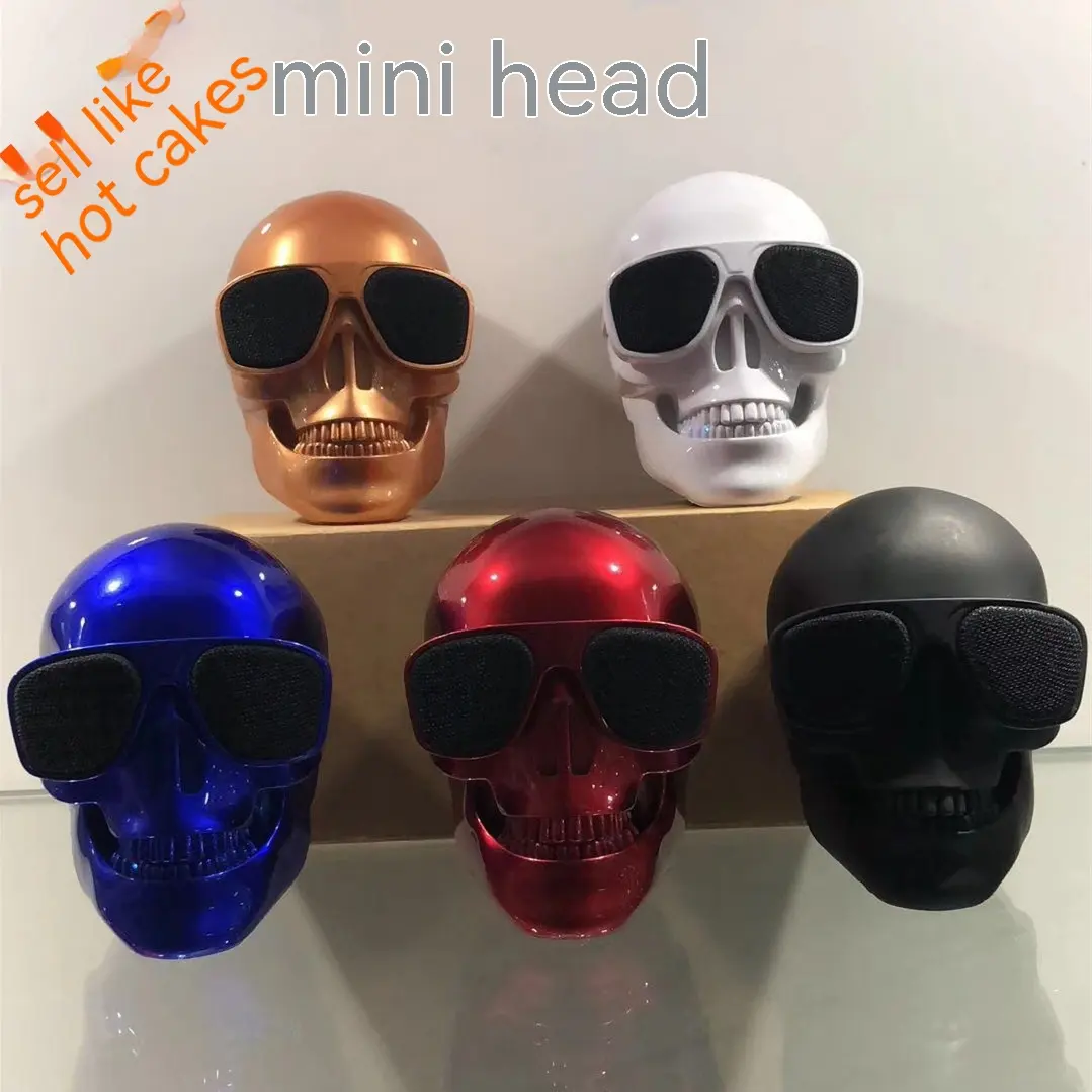 Small Skull Wireless Bluetooth Speaker Outdoors Convenient