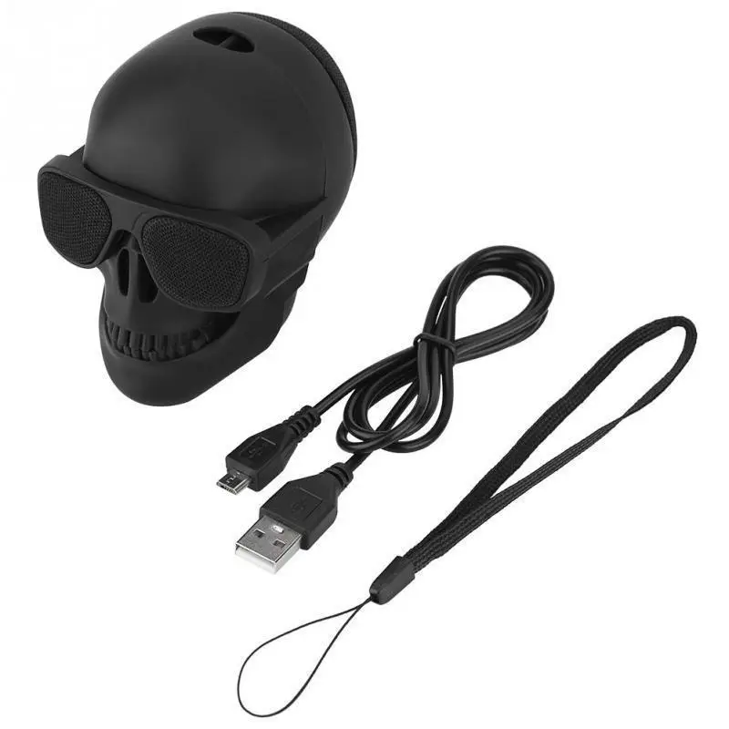 Small Skull Wireless Bluetooth Speaker Outdoors Convenient Cartoon
