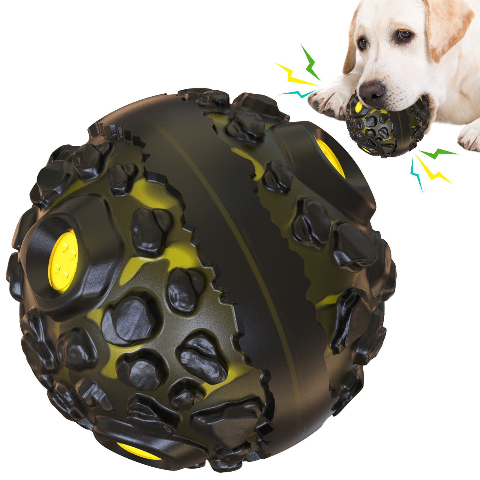 Meteorite Strange Sound Teether Ball Dog Toy Pet Supplies