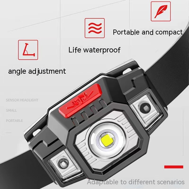 Lightweight USB Charging Induction Headlamp Camping Hiking Camping Essential - Image 9