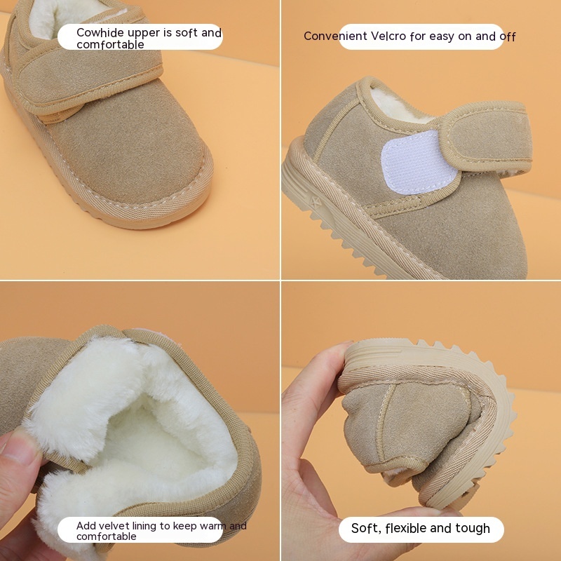Fleece-lined Baby Snow Boots Baby Cotton Shoes — foto 3