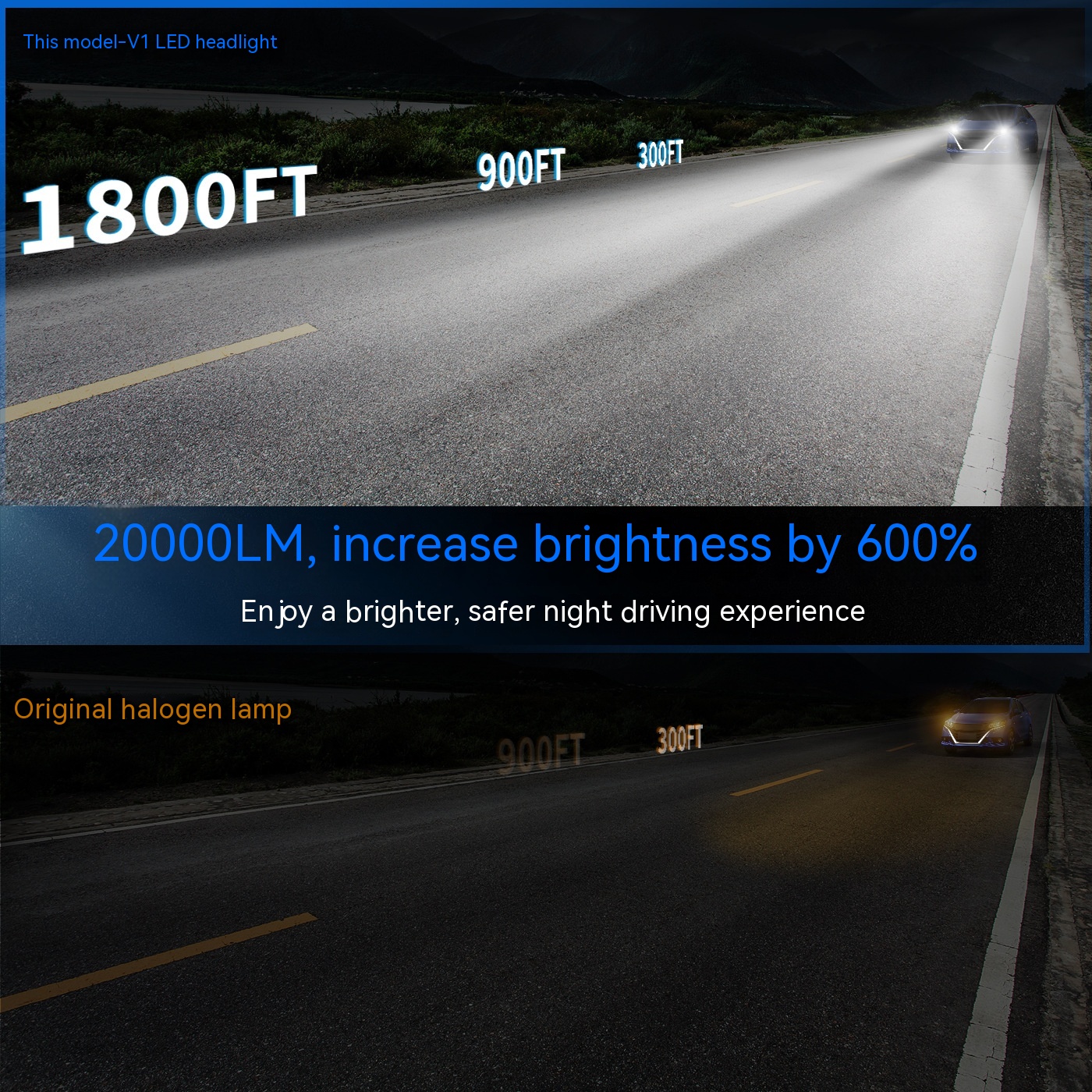 Direct Plug With Fin Fan Car Headlight 16-core Mini Electrodeless Bright Bulb Private Model - Image 11