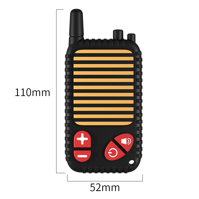 Title 5, Walkietalkie Baby-siliconengom in de hand