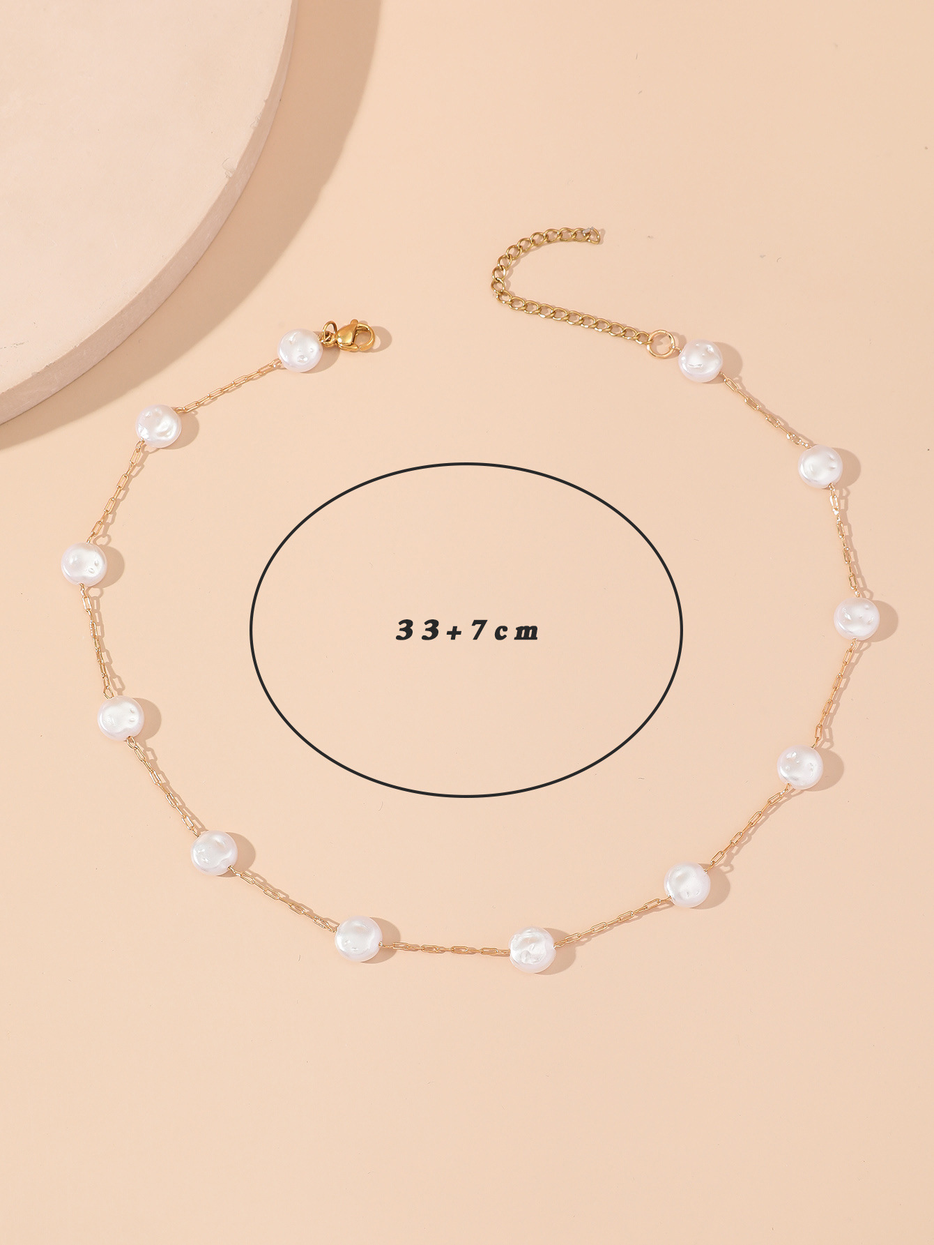 Title 1, New Creative Fashion Pearl Single Layer Choker