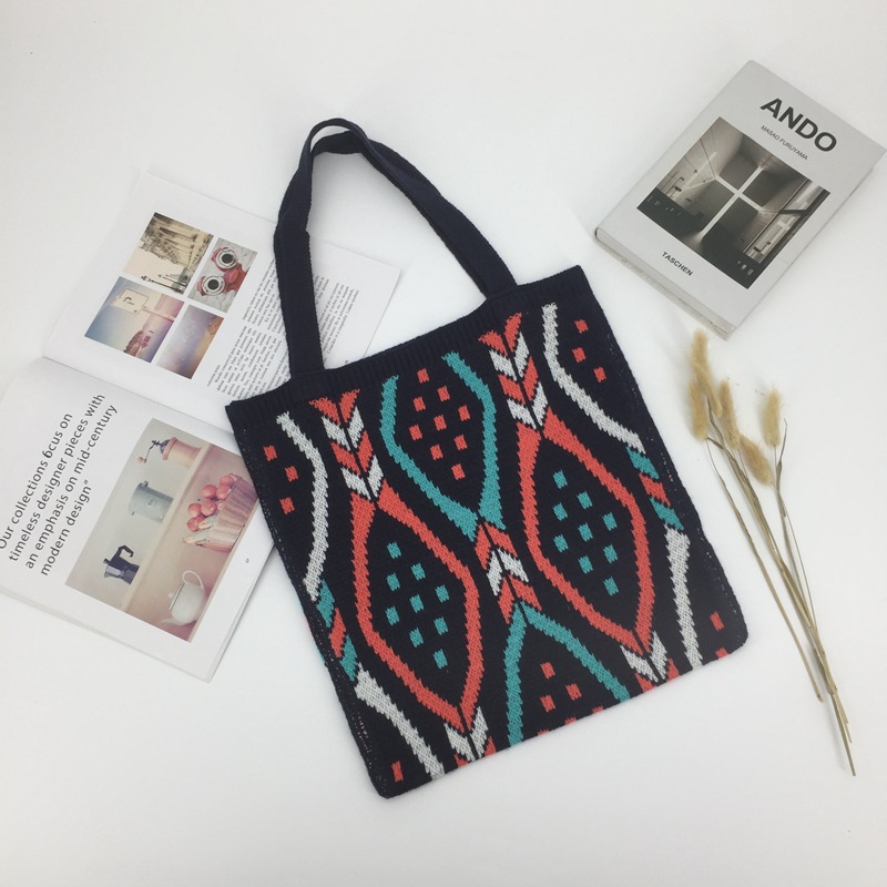 Large Capacity Woven Fabric Cute Fashion Tote Bag — foto 7