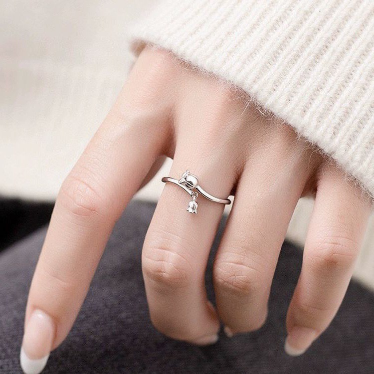 Yinjia Silver Jewelry Pure Silver 990 Is Late Lily Ring