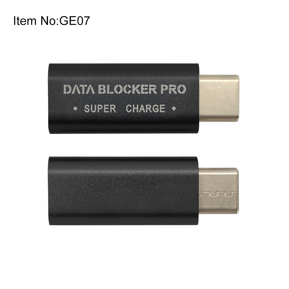 USB-C Anti-theft Swiping Appearance Aluminum Alloy Material Supports Fast Charging And Blocking Data
