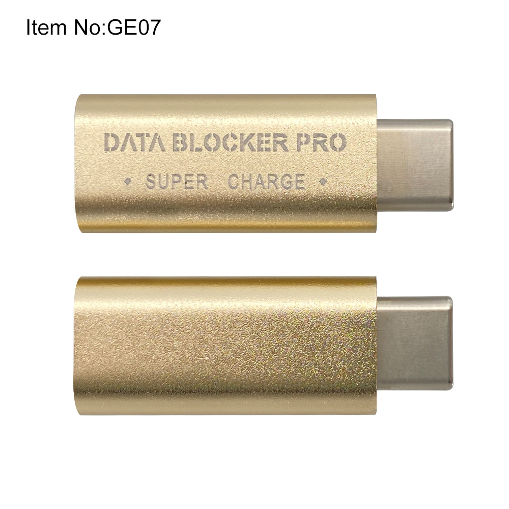 USB-C Anti-theft Swiping Appearance Aluminum Alloy Material Supports Fast Charging And Blocking Data
