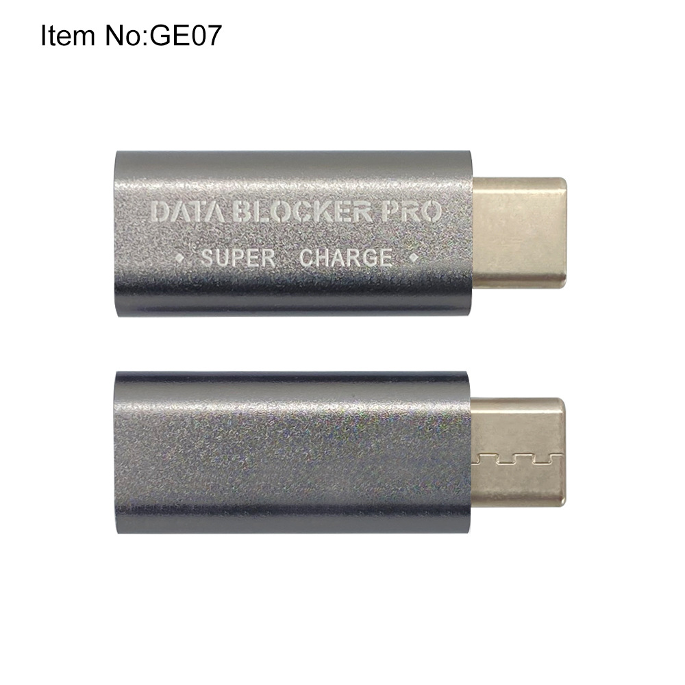 USB-C Anti-theft Swiping Appearance Aluminum Alloy Material Supports Fast Charging And Blocking Data