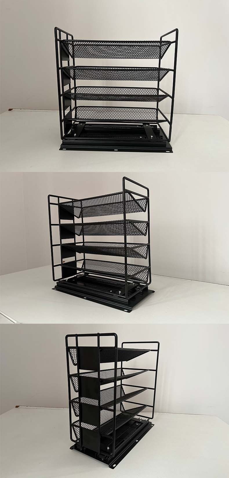 Title 1, Kitchen Multi-layer Household Metal Pull-out Ca...