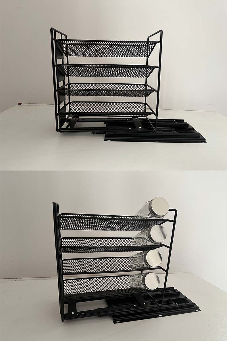 Title 4, Kitchen Multi-layer Household Metal Pull-out Ca...