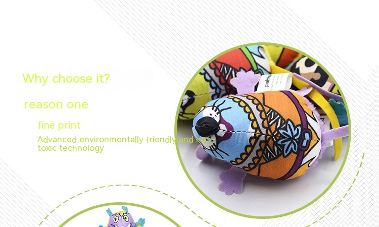 Cat Mint Colorful Mouse Plush Mouse Cat Toy Bell Funny Cat Pet Supplies 15 Boxed