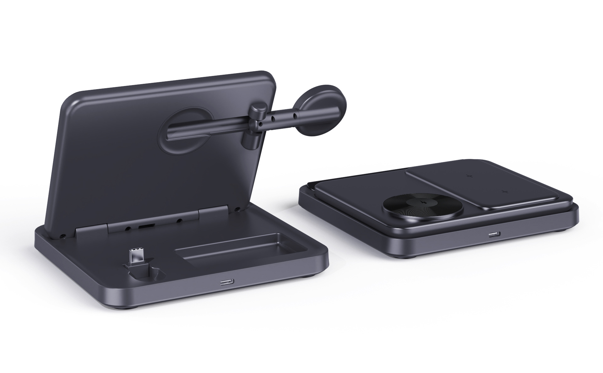 Three-in-one Wireless Charger Foldable Desktop Bracket - Image 5