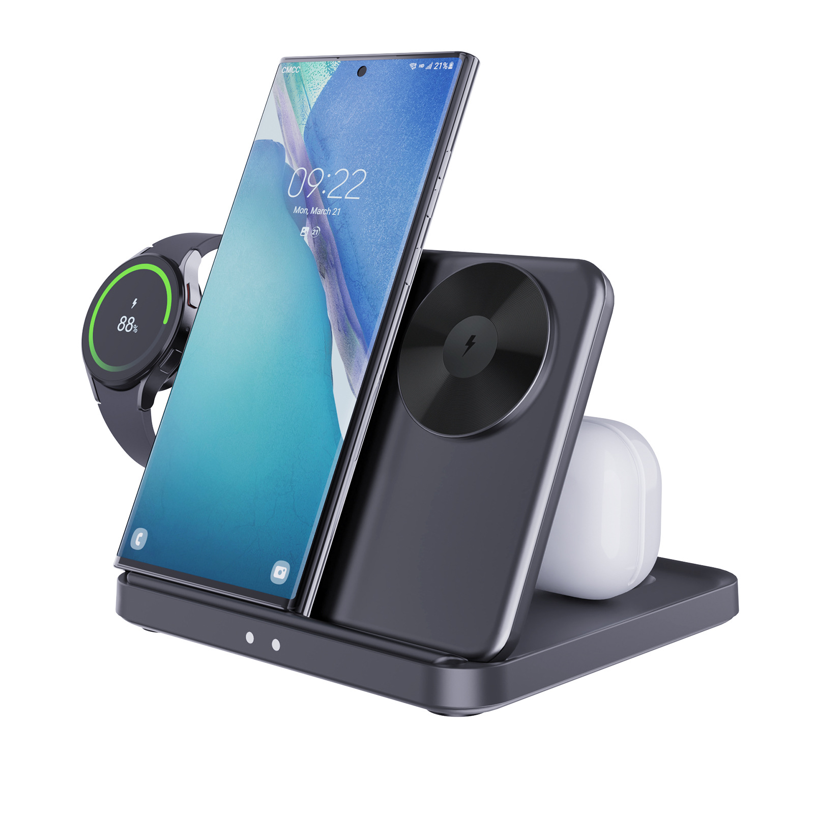 Three-in-one Wireless Charger Foldable Desktop Bracket - Image 4