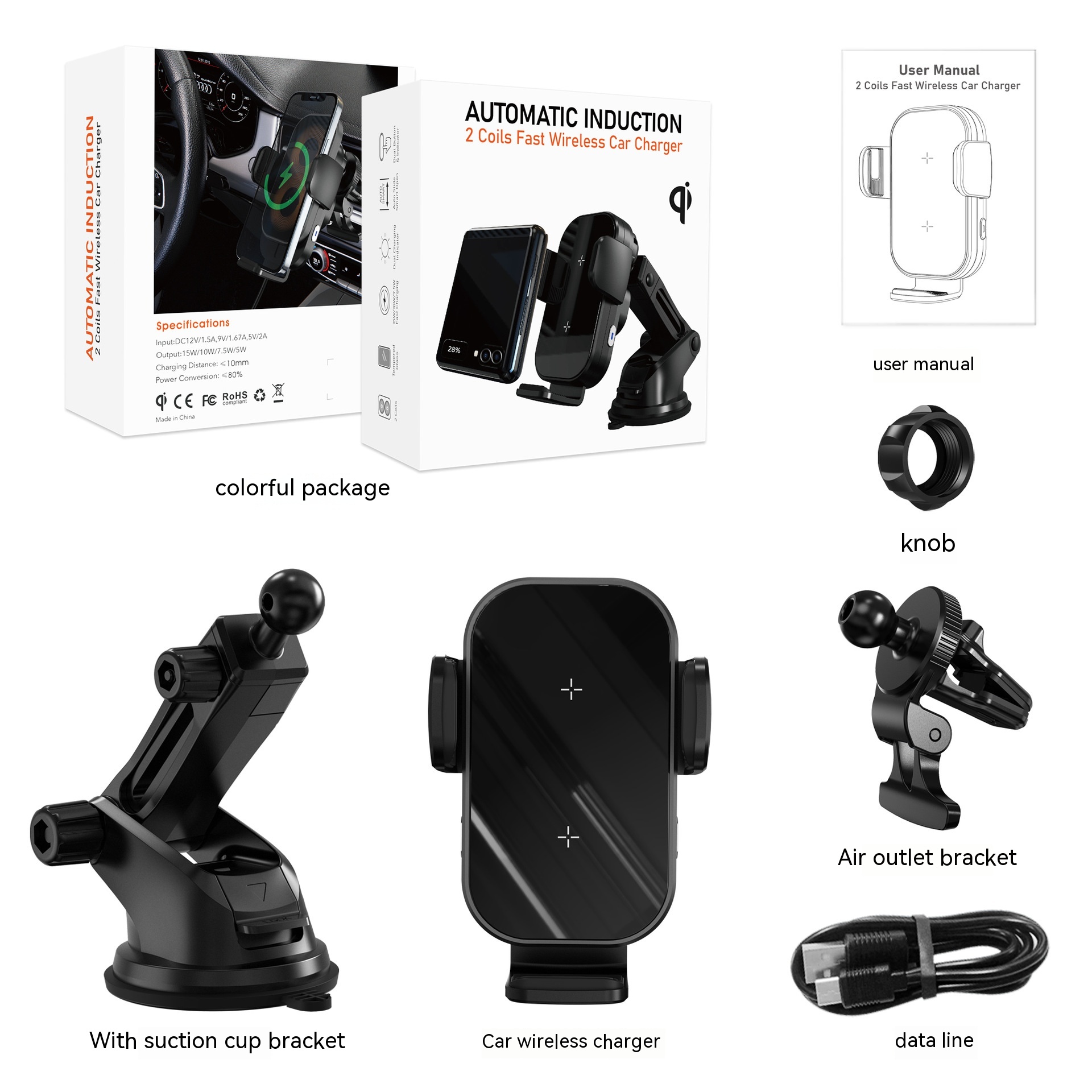 Car Wireless Charger Folding Mobile Phone - Image 9