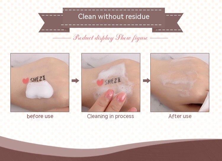 Women's Collagen Brushed Mousse Bubble Facial Cleanser