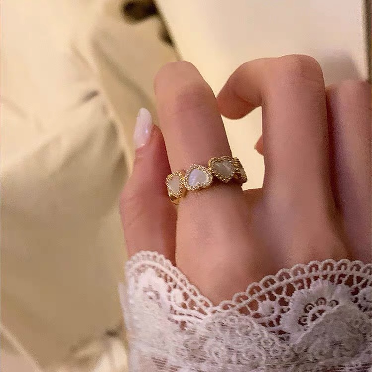 Shell Love Heart-shaped Ring All-match