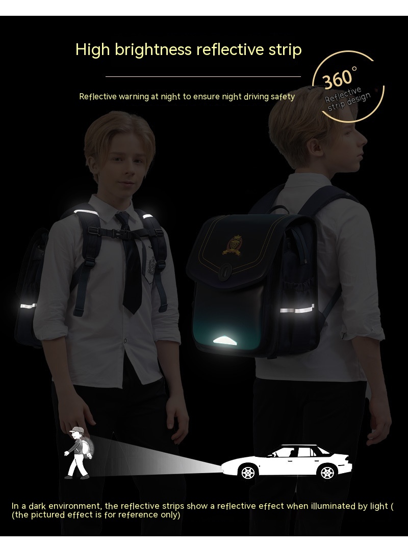 Children's Primary School Student British Noble Schoolbag Female Cartoon Waterproof Rucksack Brand Backpack - Image 17