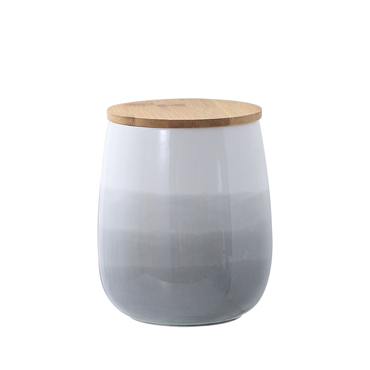 Title 4, Ceramic Belly Jar Kitchen Coarse Cereals Dry Go...