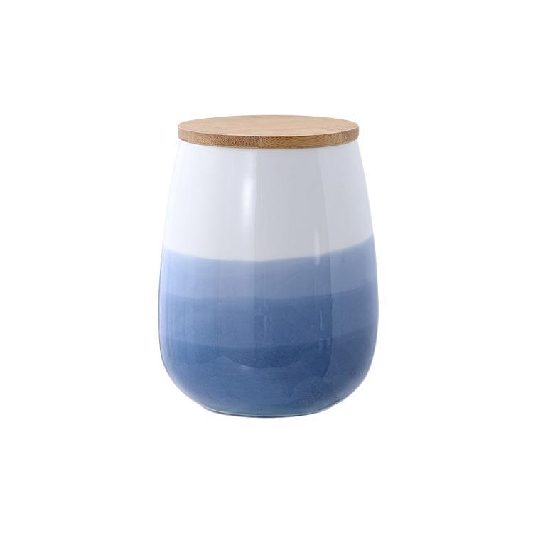 Title 6, Ceramic Belly Jar Kitchen Coarse Cereals Dry Go...