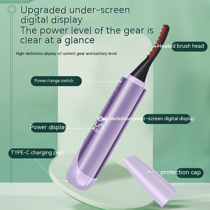 Electric Eyelash Curler with 4-Temperature Digital Display - Image 3