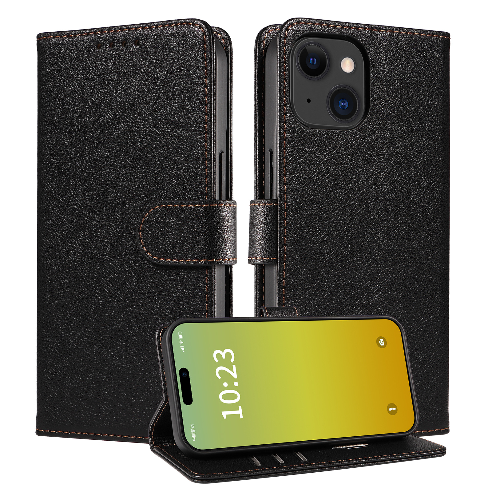 Anti-theft Swiping Mobile Phone Protective Leather Cover