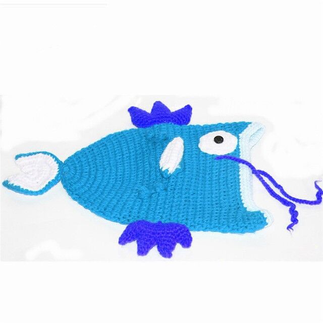 Handmade Knitted Goldfish Hat Funny