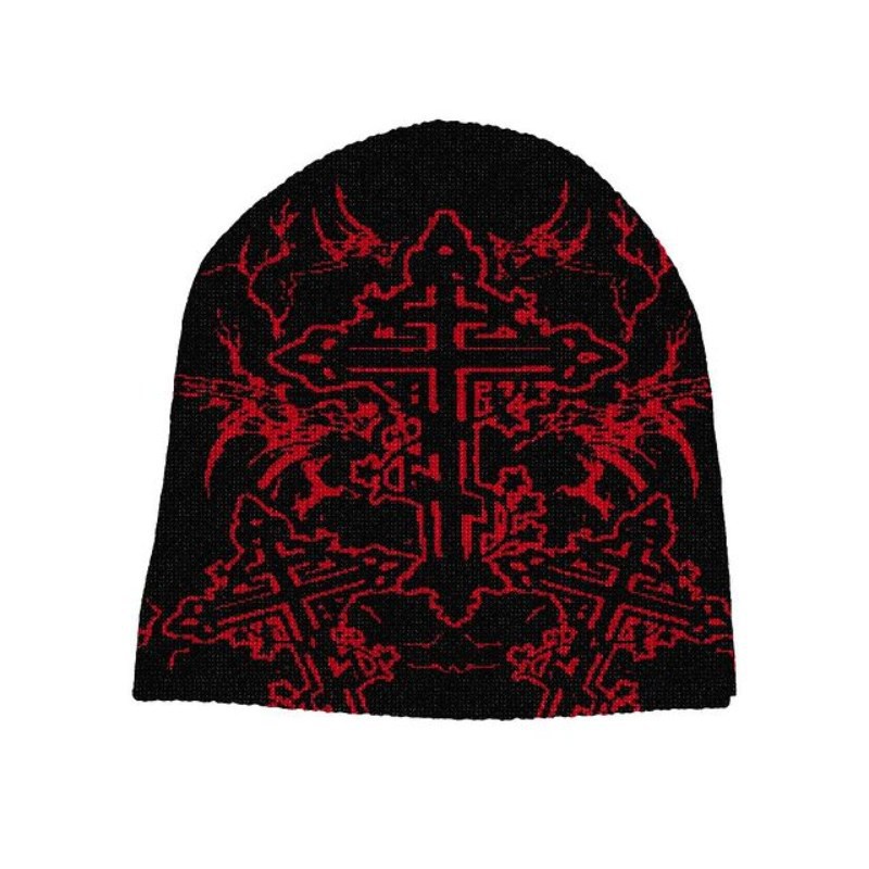 Winter Warm Leisure Fashion Cross Knitted Hat