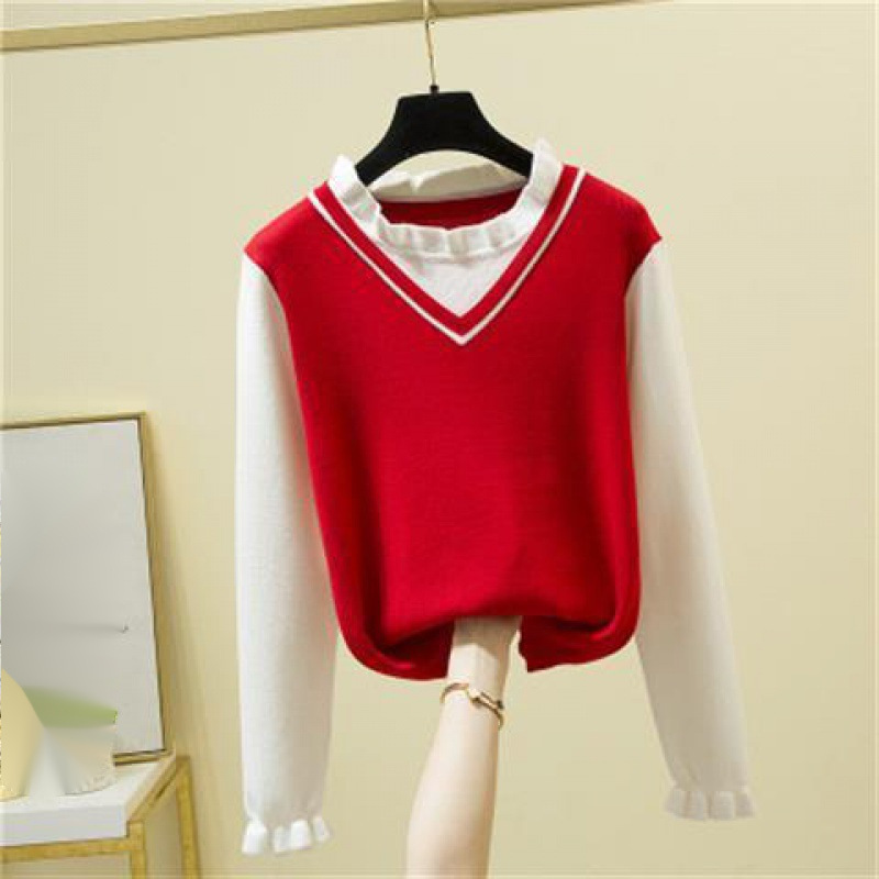 Women's Fashion Casual Loose-fitting Versatile Sweater Knitwear