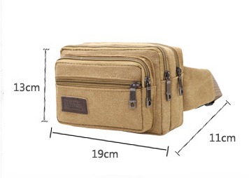 Title 1, Mens Canvas Waist Bag Outdoor Sports Multifunc...