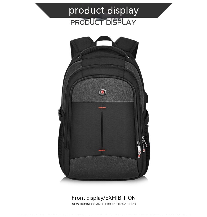 Title 6, Mens Backpack Laptop Bag USB Charging Waterpro...