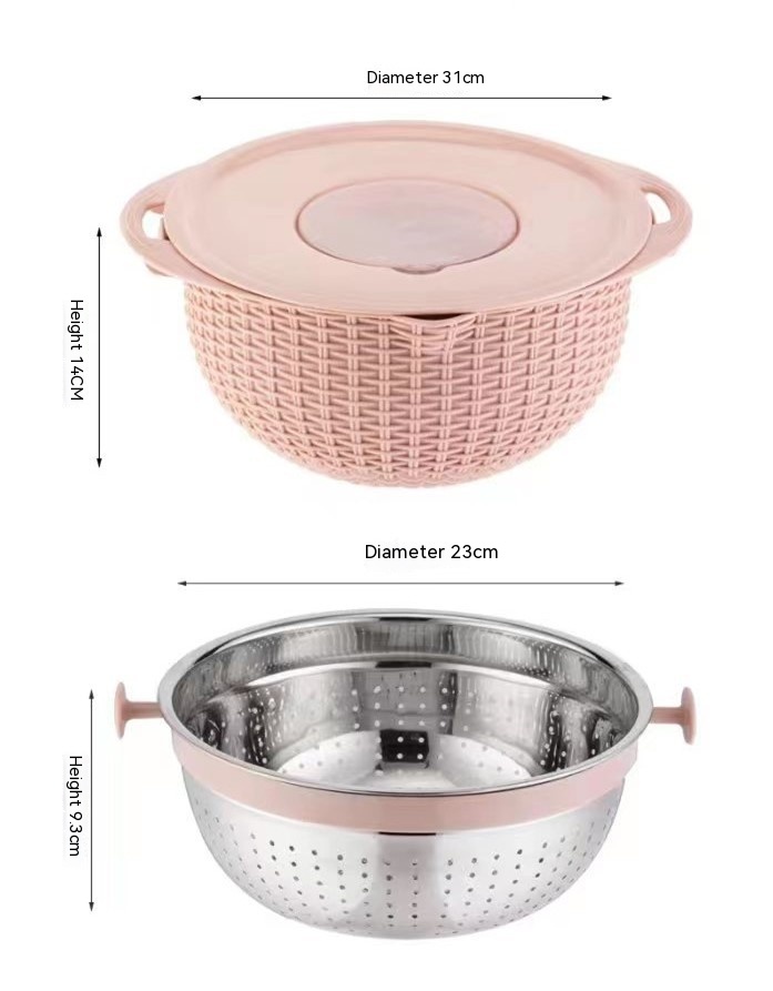 Title 2, Draining Basket Kitchen Rice Washing Dish Fabul...