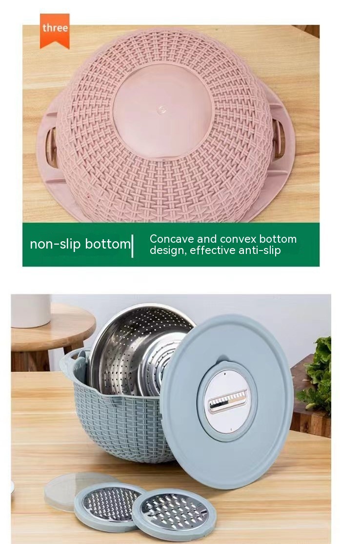 Title 3, Draining Basket Kitchen Rice Washing Dish Fabul...