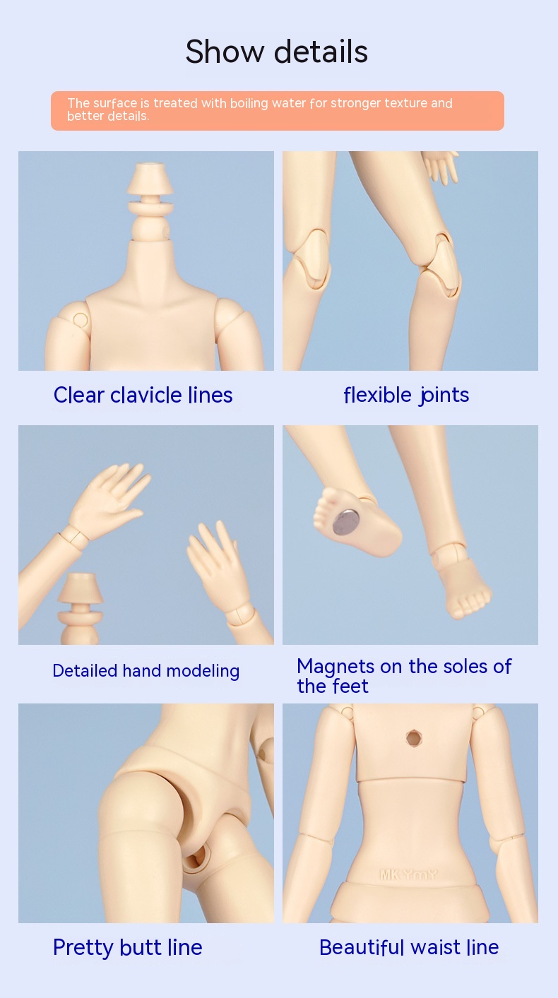 Title 3, Movable Doll Body Hand Office Suitable For Blythe