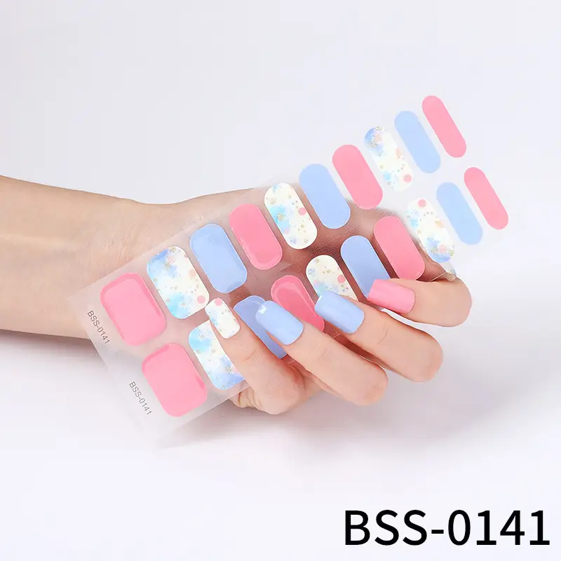 Gel Nail Stickers 3d Semi-cured Nail Stickers European And American UV Nail Semi-baked Nail Stickers Paper