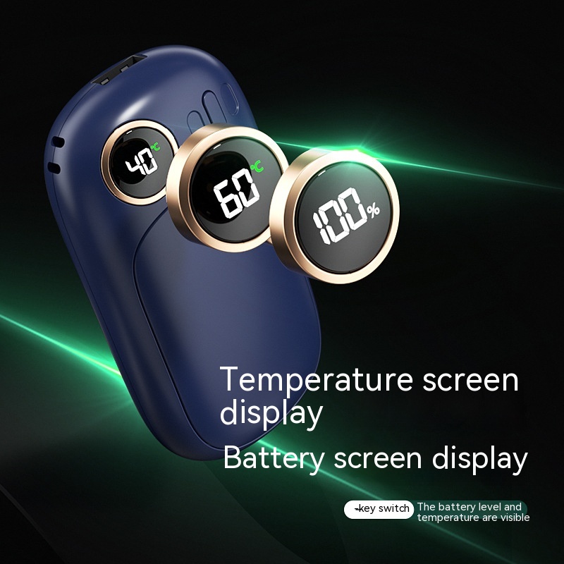 Two-in-one Digital USB Charging Hand Warmer Power Bank 9