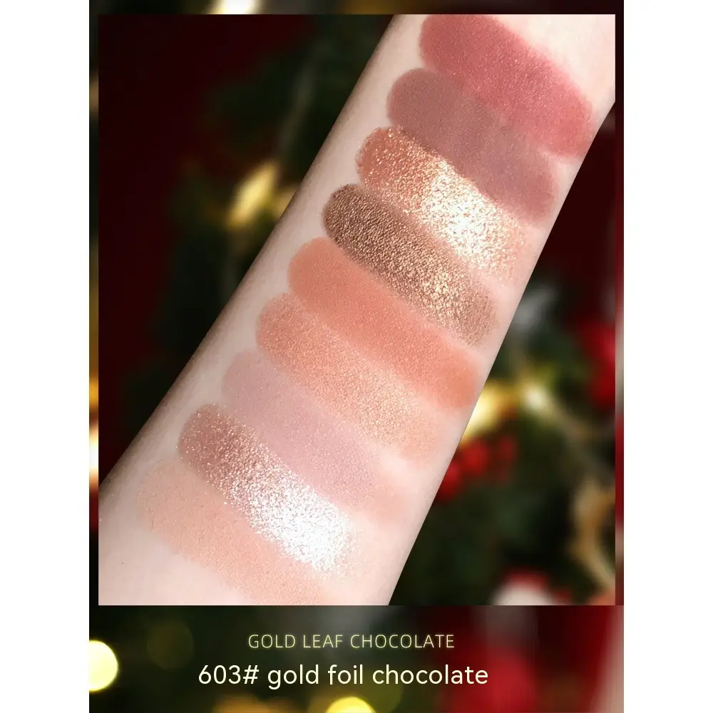 Gold Foil Chocolate Eye Shadow Plate Beginner