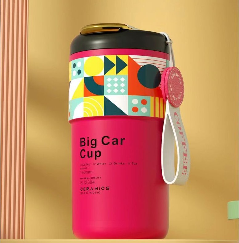 Creative Ceramic Inner Pot Intelligent Temperature Measuring Vacuum Cup