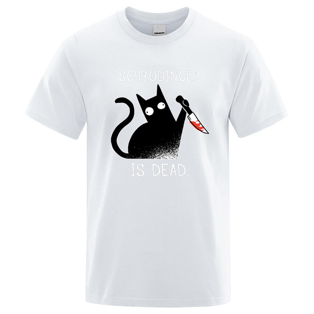 Title 11, T-shirt morbida da uomo Black Cat Fashion, conf...