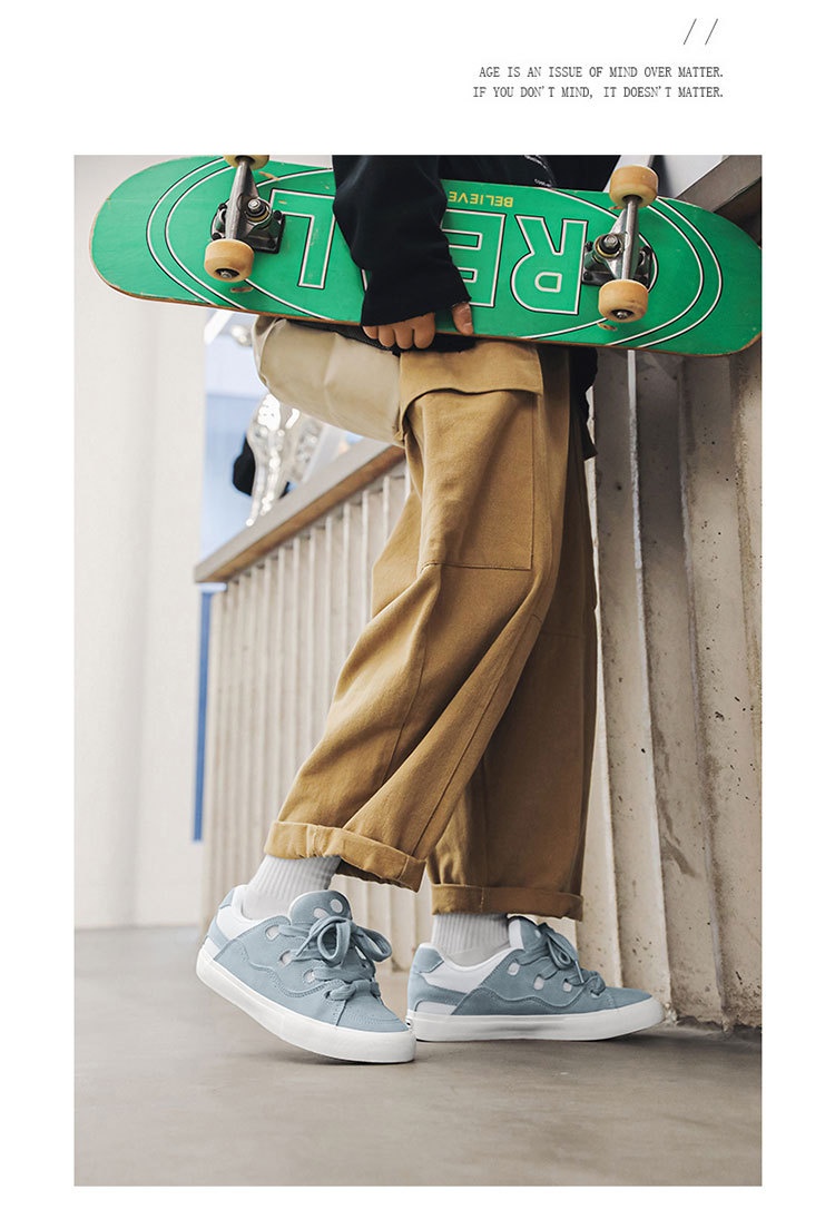 Synthetic Leather Men's National Fashion Shoes Skateboard Shoes Sports - Image 21