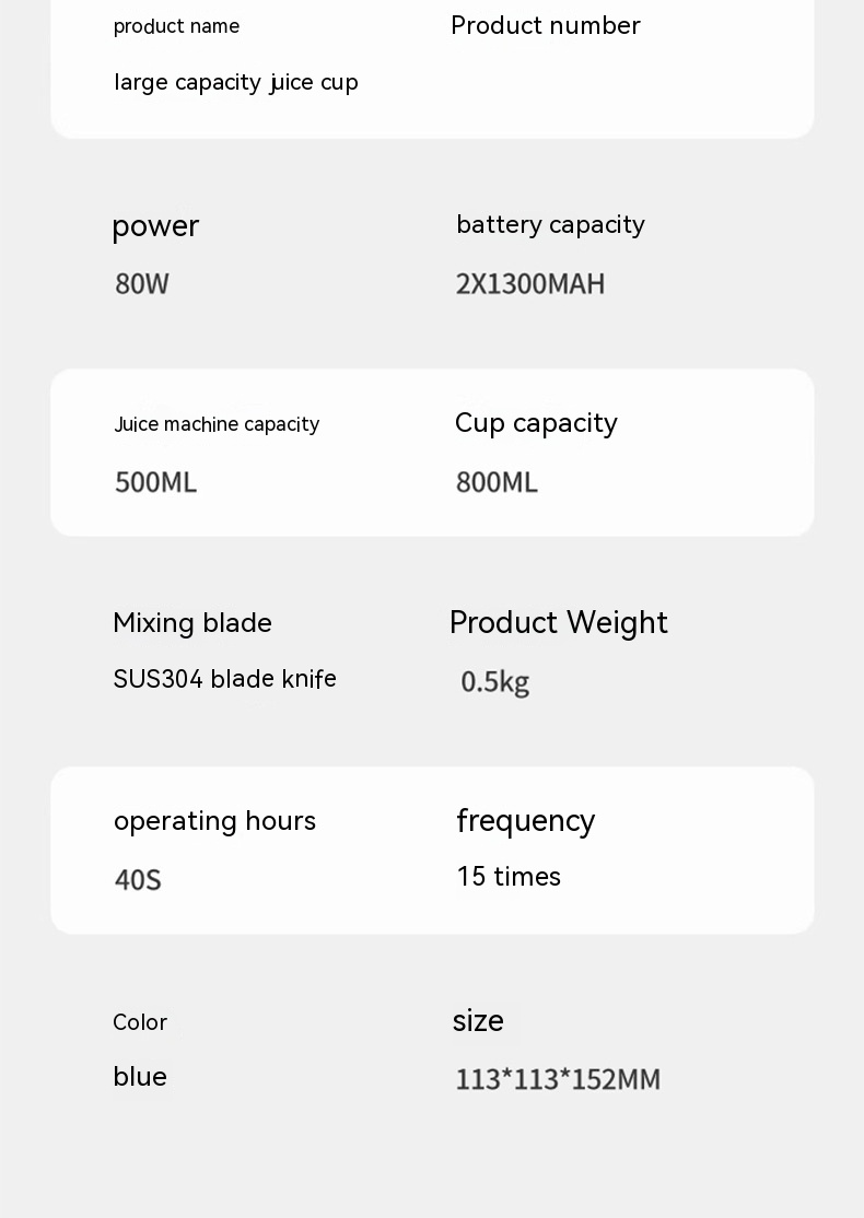 Electric Portable Small Wireless Juicer Cup Tons Barrels Juice - Image 6