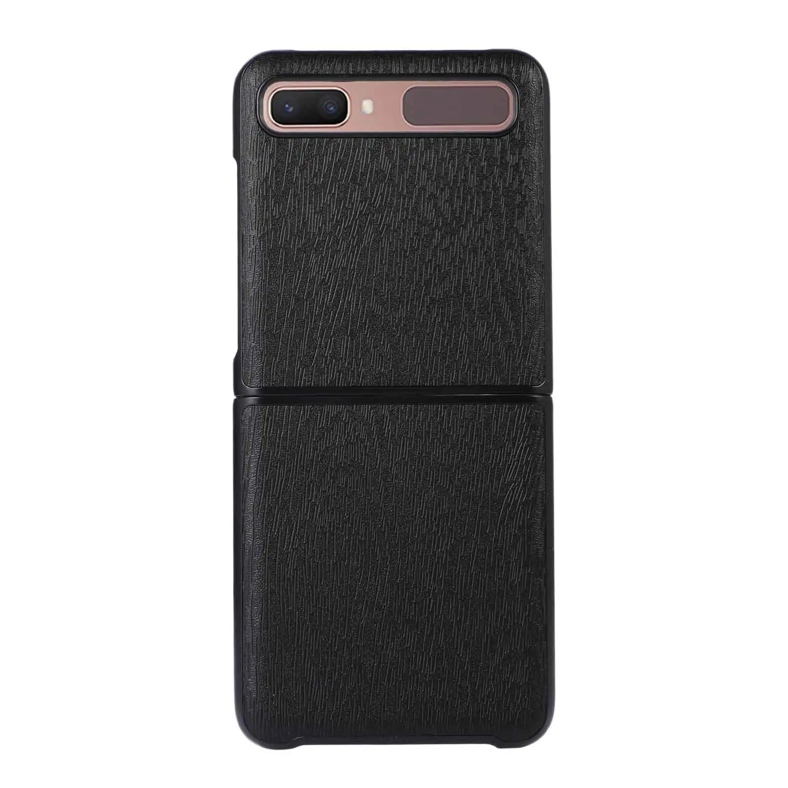 Foldable Screen Tree Pattern PU Veneer Phone Case