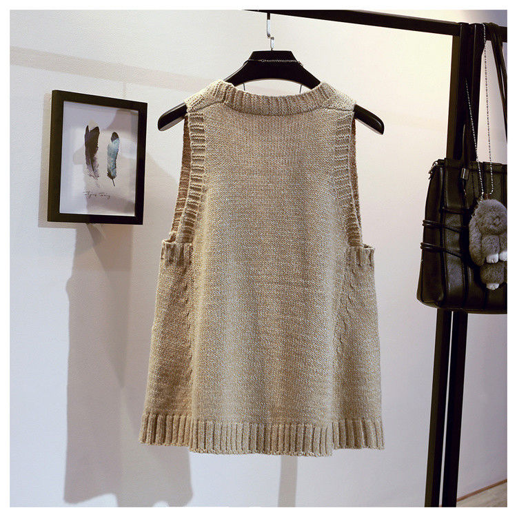 Title 4, Loose Sweaters Vest Pullover V-neck