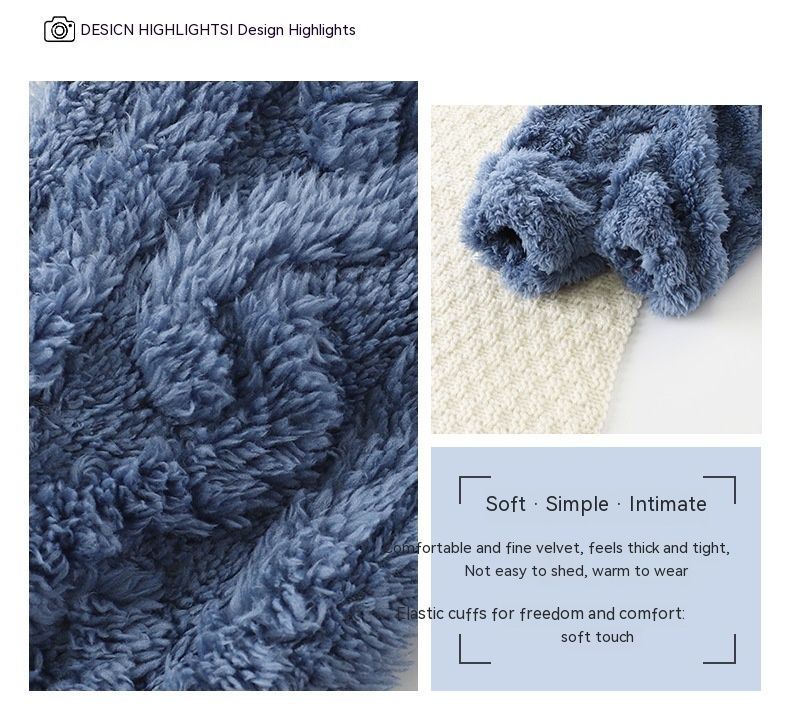 بيجاما أطفال من الفلانيل للخريف والشتاء مع هودي سميك بتصميم جاكار