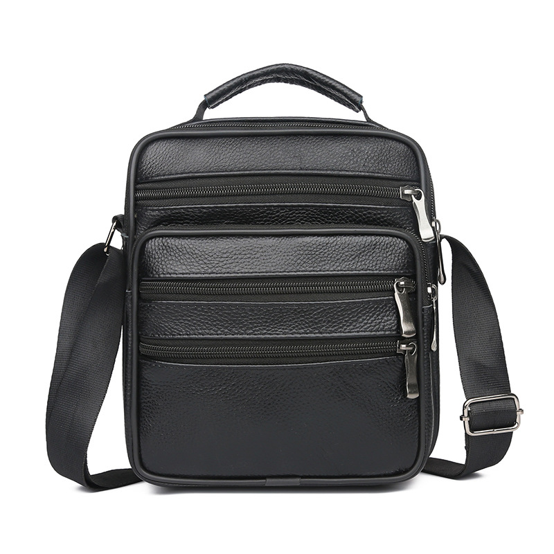 Title 14, Mens Crossbody Shoulder Leather Casual Backpac...