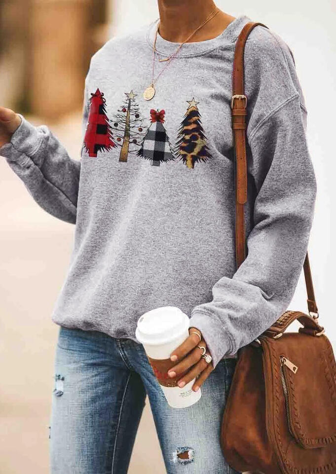 Title 4, Printed Round Neck Long Sleeved Sweatshirt