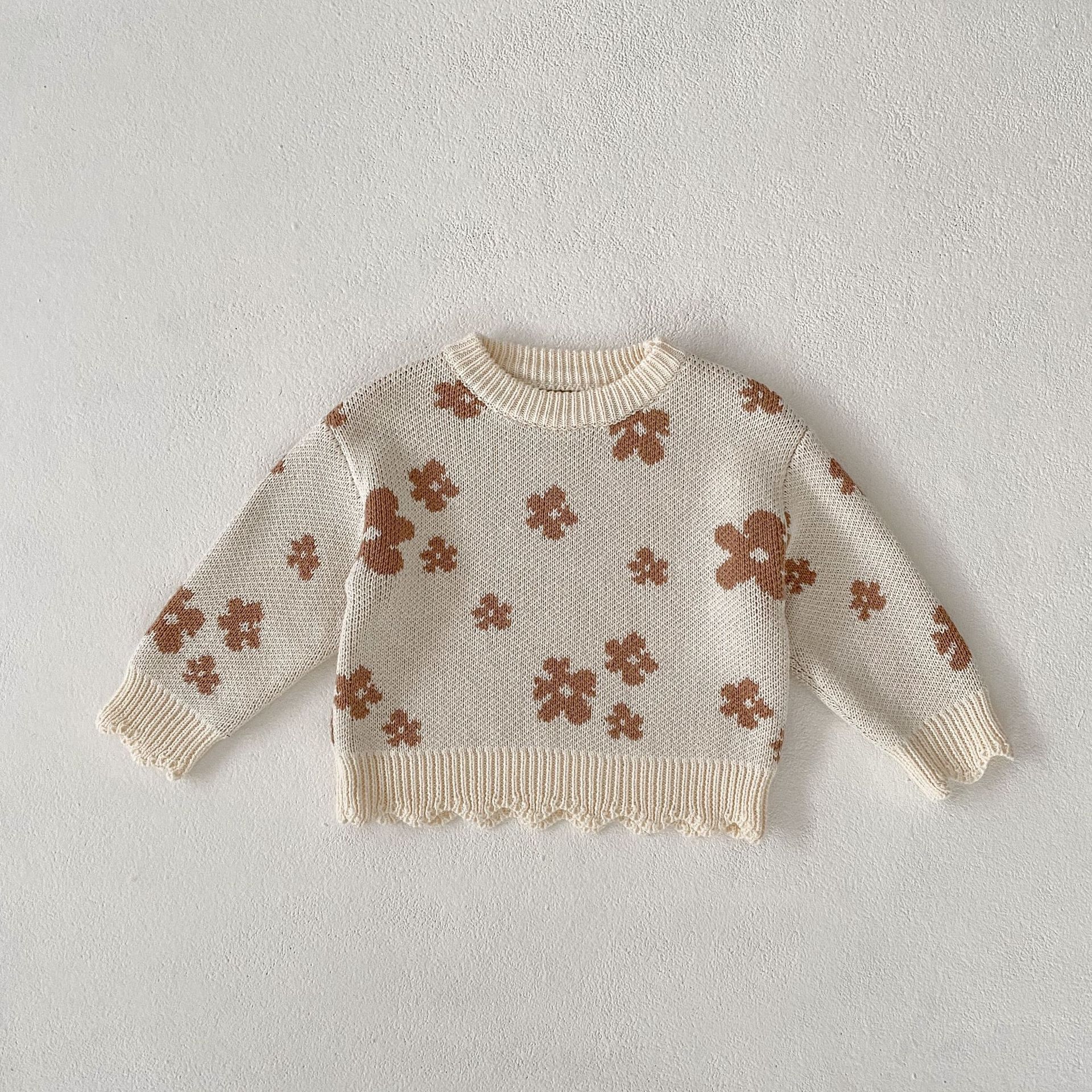 Girl's Knitted Shirt Versatile Top