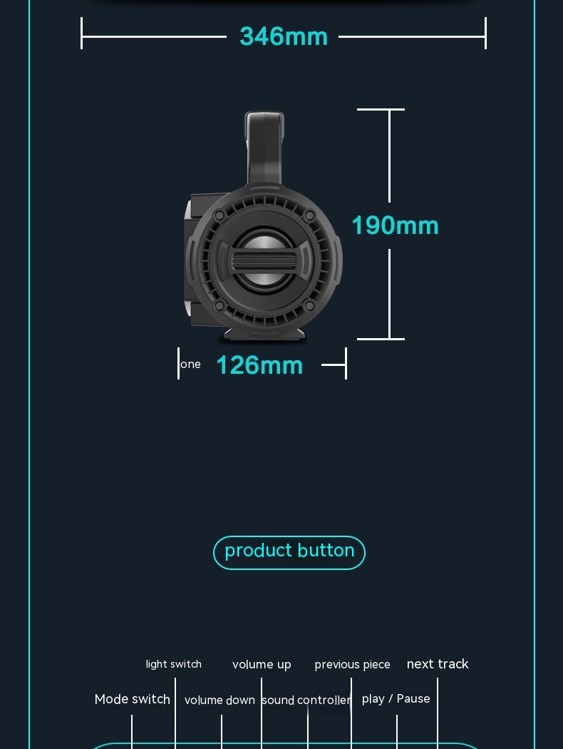 B99 Portable Outdoor Portable Bluetooth Speaker - Image 8